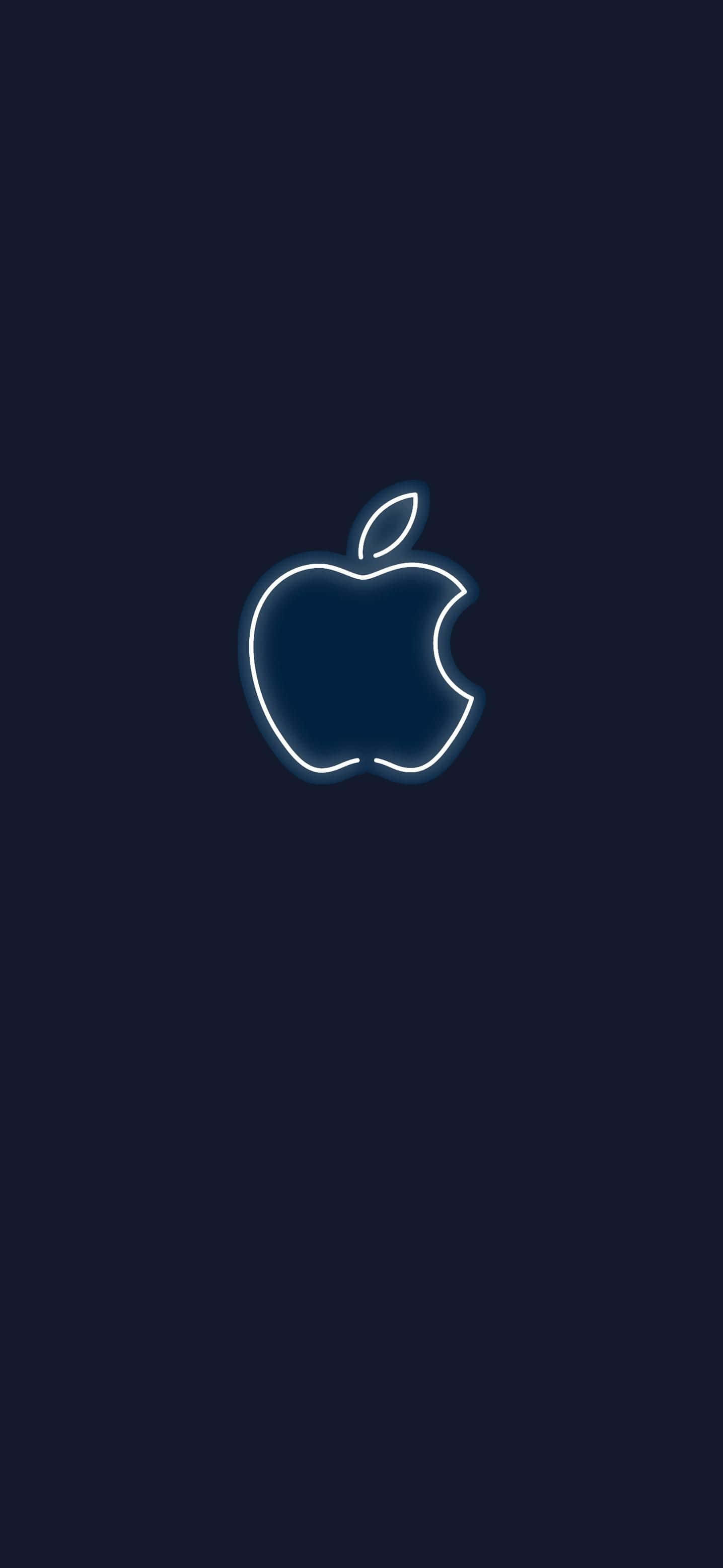 Neon White Logo Amazing Apple HD iPhone Wallpaper