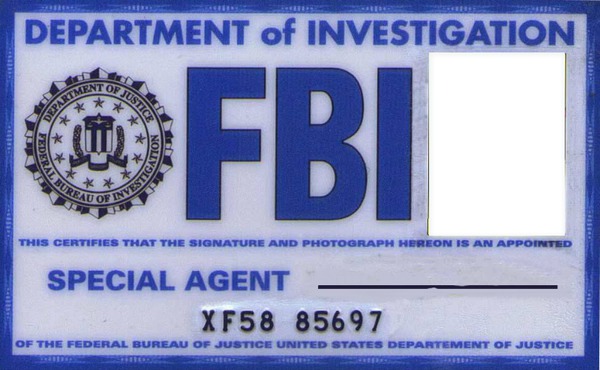 Montage photo fausse carte du FBI   Pixiz