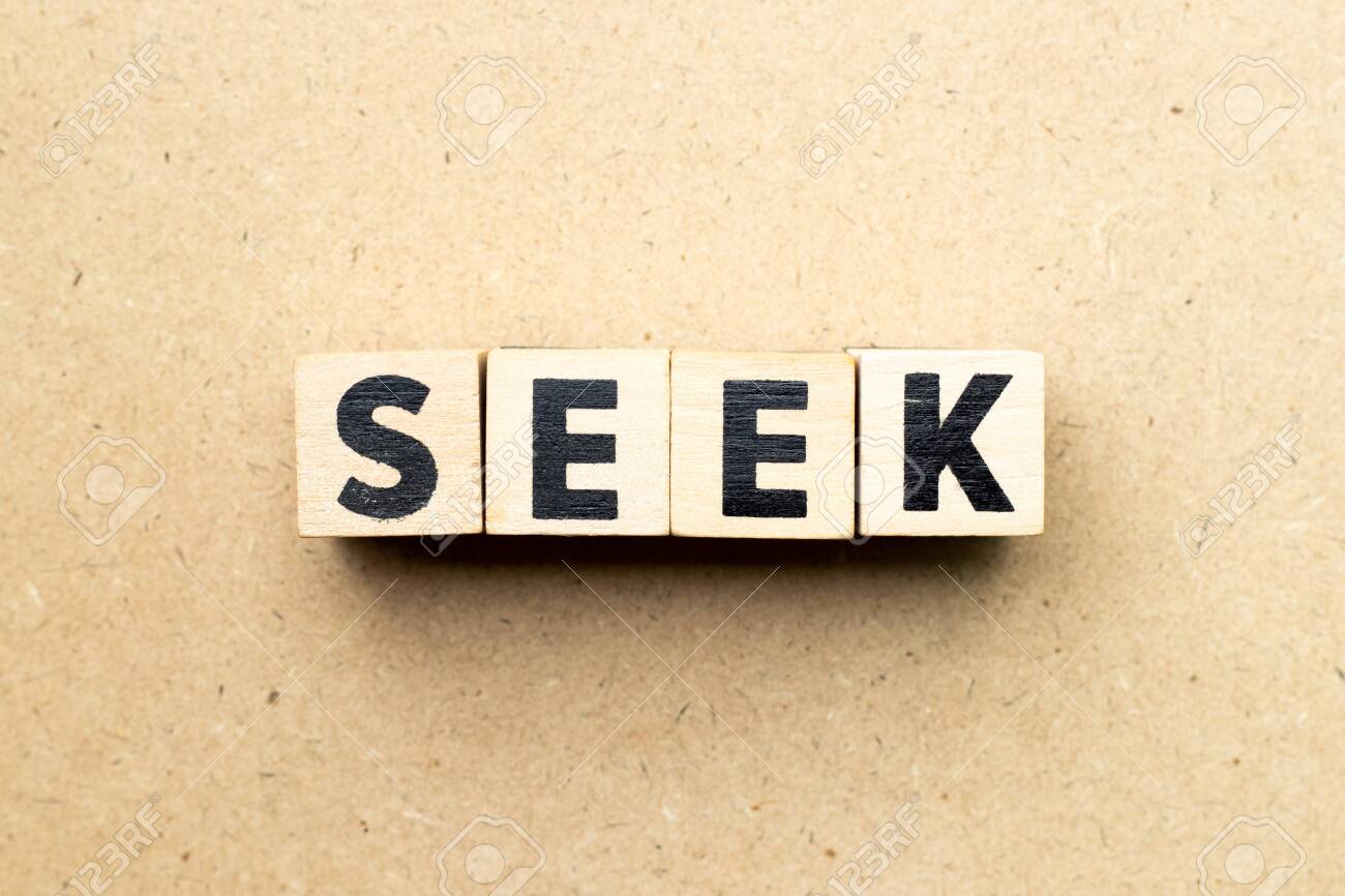 Letter Block In Word Seek On Wood Background Stock Photo Picture