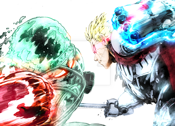 One Punch Man Request The Battle Of Cyborgs By Shugotenshix