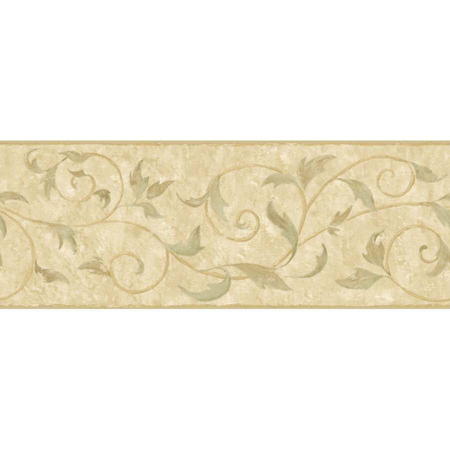 By Color Vine Scroll Prepasted Wallpaper Border At Lowes