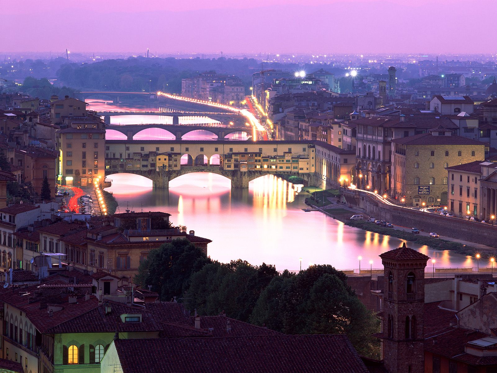 Wallpaper Italy River Bridge Arno Florence Ponte Vecchio