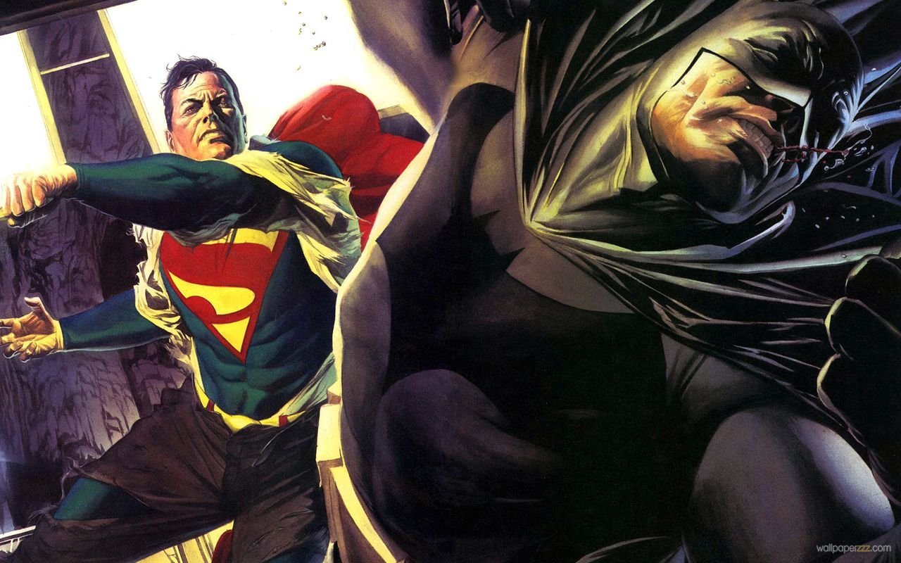 Superman Vs Batman Widescreen Wallpaper