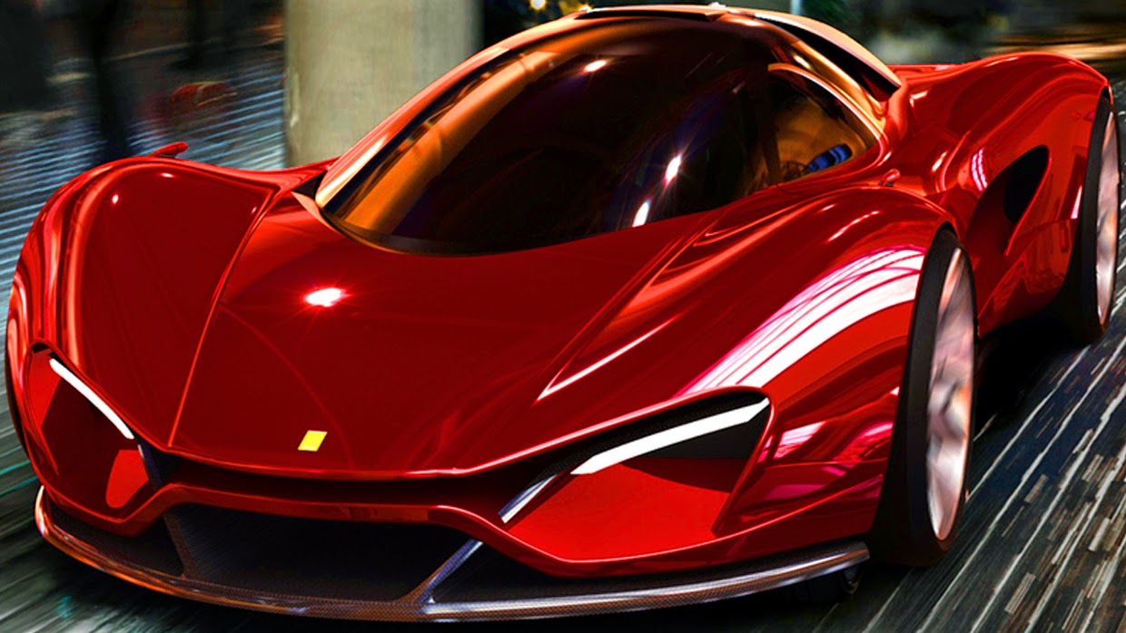 Ferrari Turbo Red Sports Future Cars