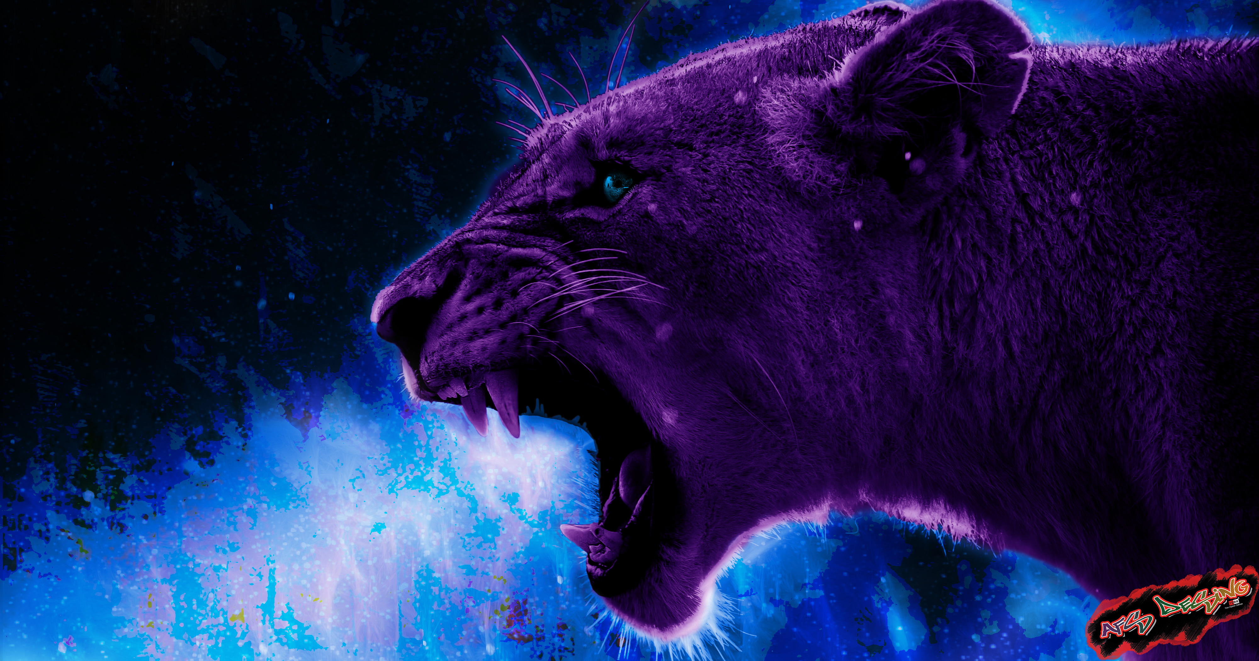 Lion 4k Artistic Samsung Galaxy Note S9 S8 QHD HD Wallpaper Image