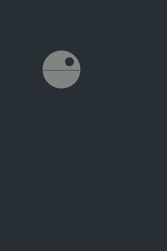 Free Minimal Death Star wallpaper for iPhone 3G3GS