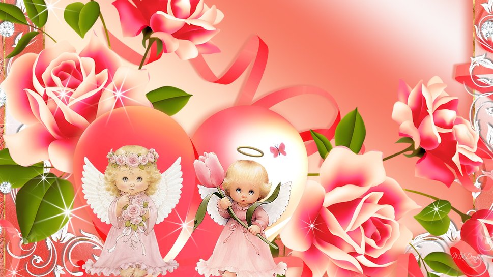 Roses For Tiny Angels Wallpaper