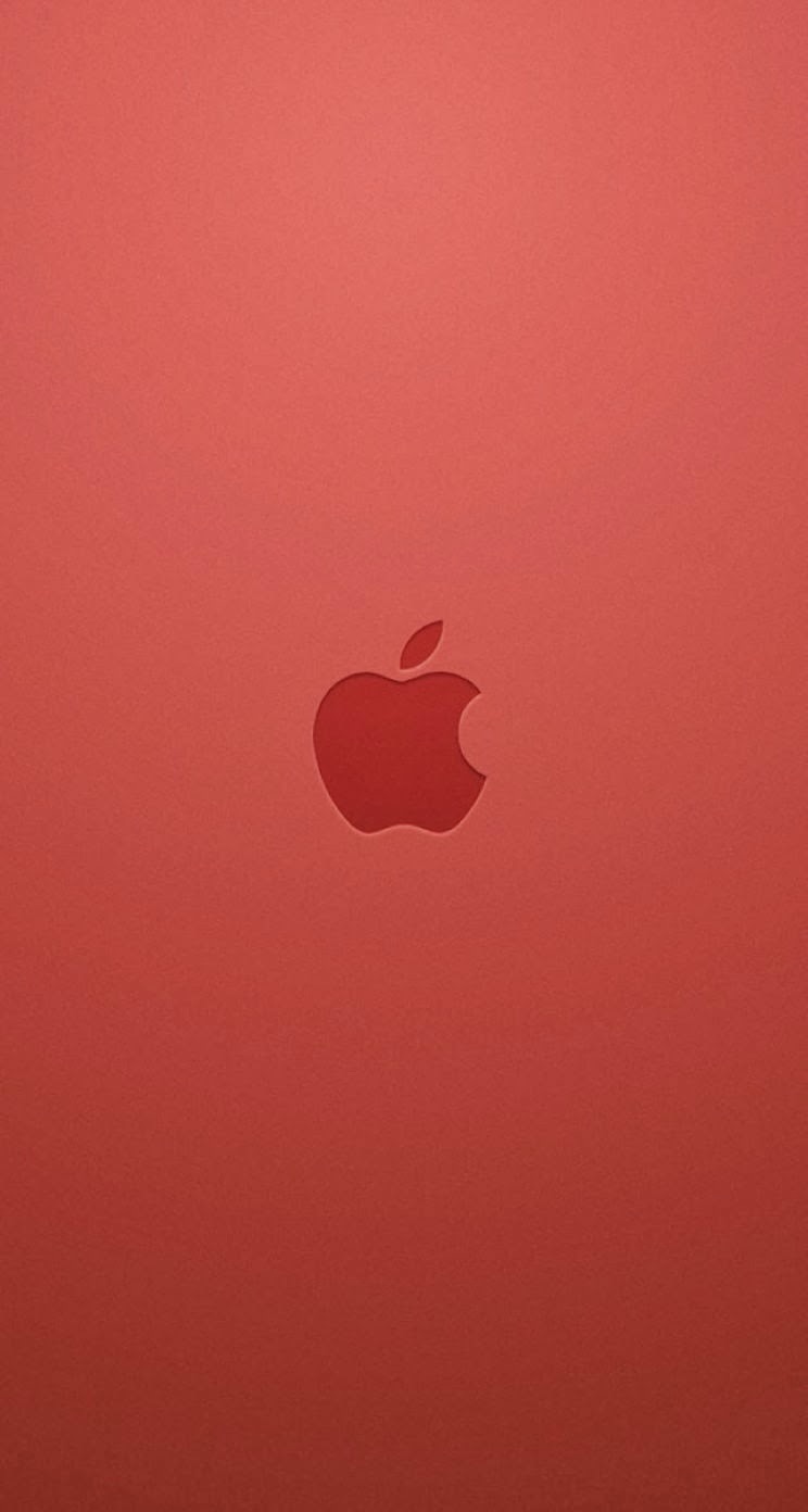 iPhone Wallpaper Red Apple Logo Parallax