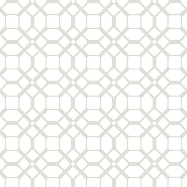 Gray White Geometric Wallpaper 1 Bolt   Modern   Wallpaper   by 600x600
