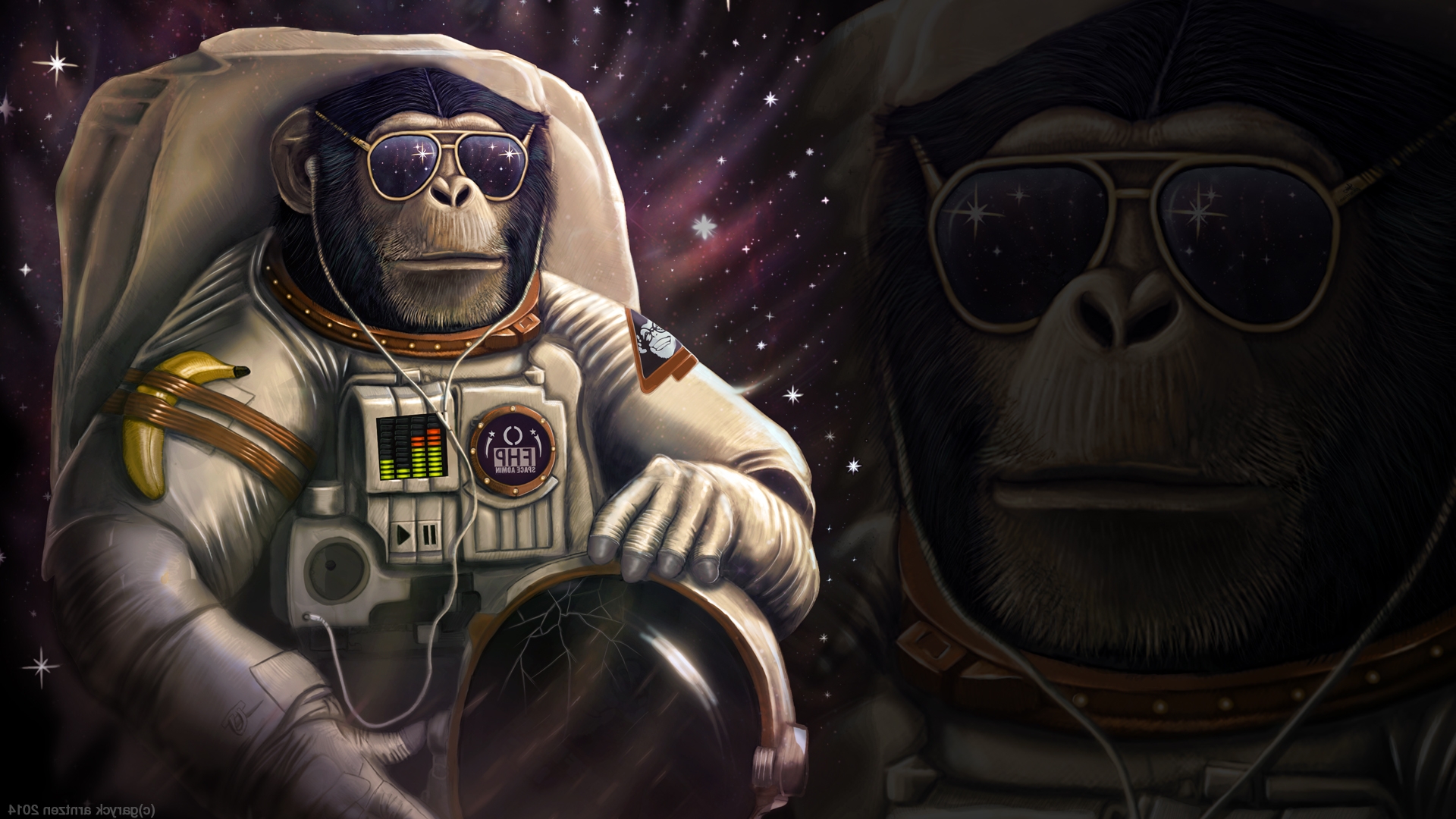 Monkey Astronaut Wallpapers HD