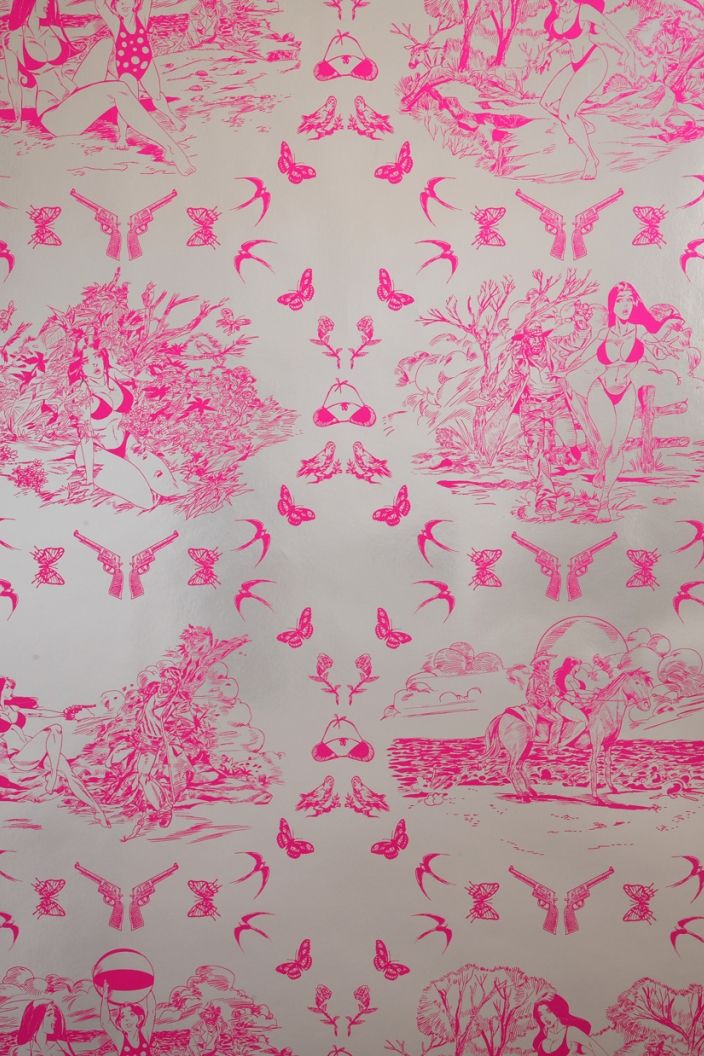 Sassy Toile Wallpaper Flavour Paper