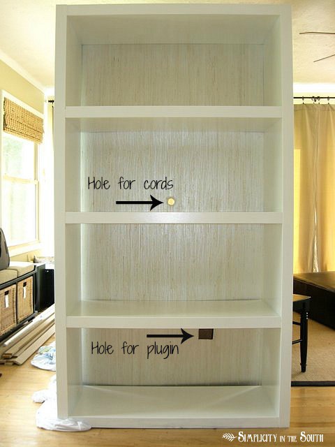Ikea Bookshelves Makeover With Wallpaper And Paint Simplicity In The