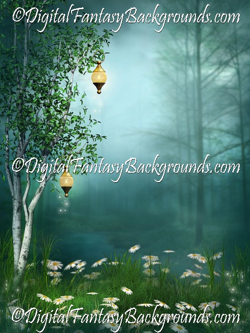 Fairy Glow Digital Background Fantasy