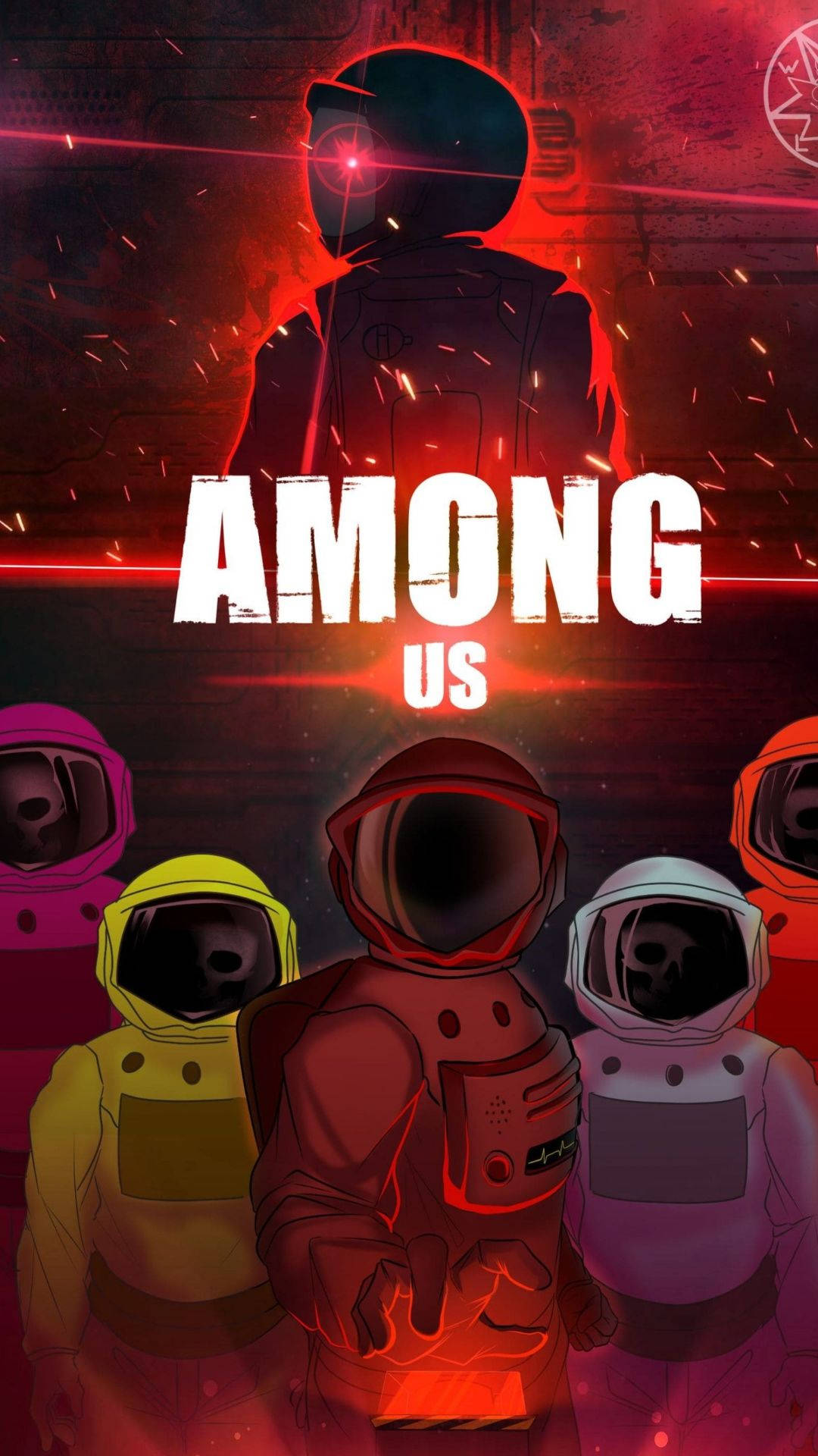 Among Us Red Wallpaper