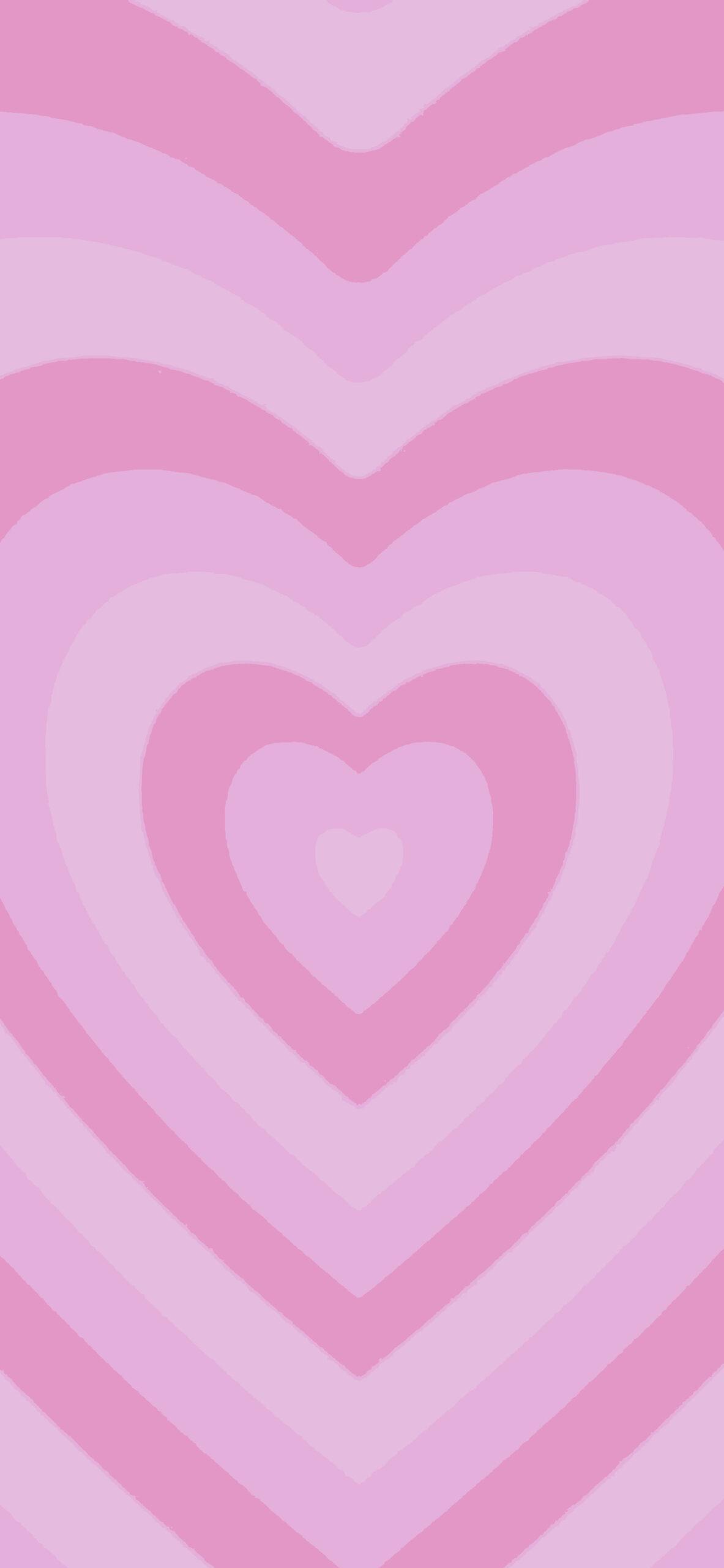 Pink Heart Wallpaper Light Aesthetic iPhone