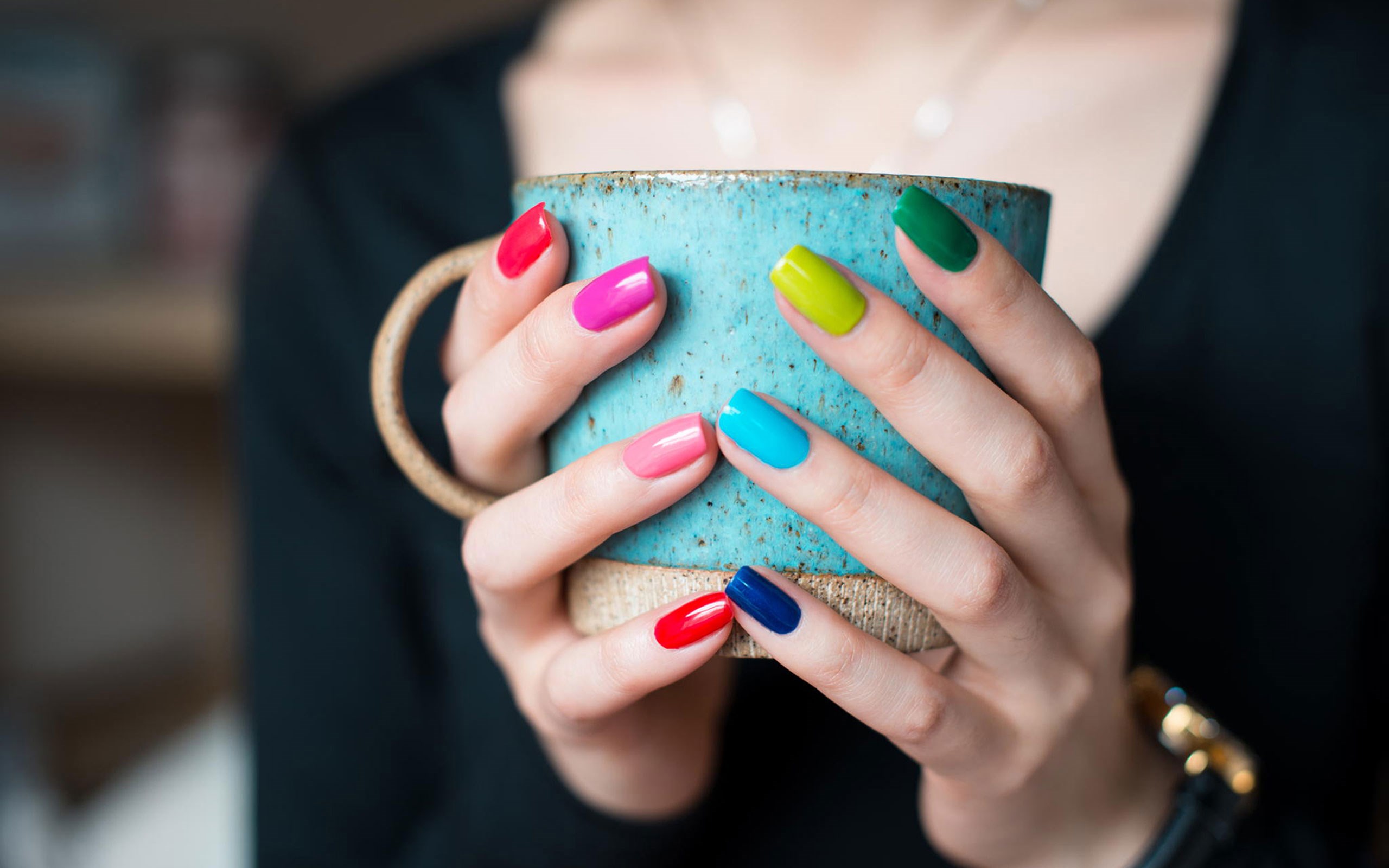 Mood Girl Colored Nails Plain Coffee Cup Image HD Wallpaper