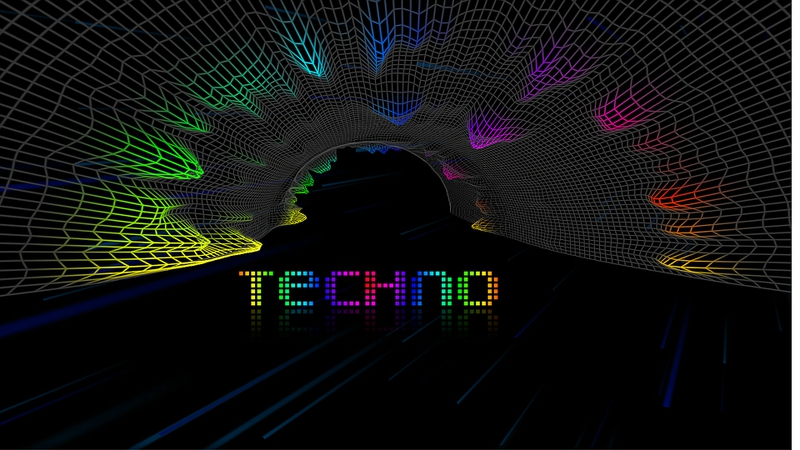Awesome Techno Background