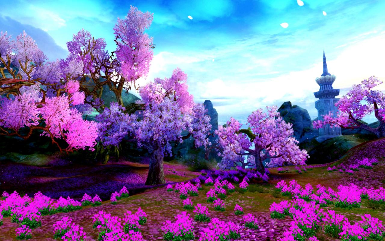 Spring Garden High Quality And Resolution Wallpaper On