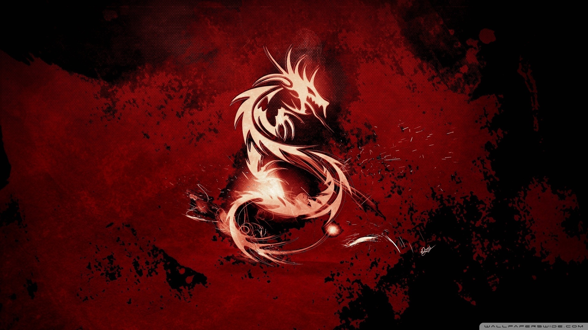 Free download Blood Red Dragon Wallpaper 1920x1080 Blood Red
