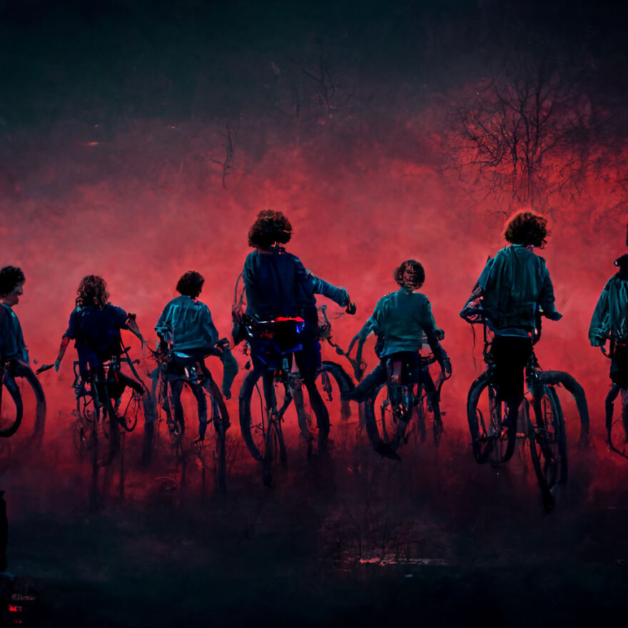 I Used AI To Create 15 Images Of The Hit Series Stranger Things 880x880