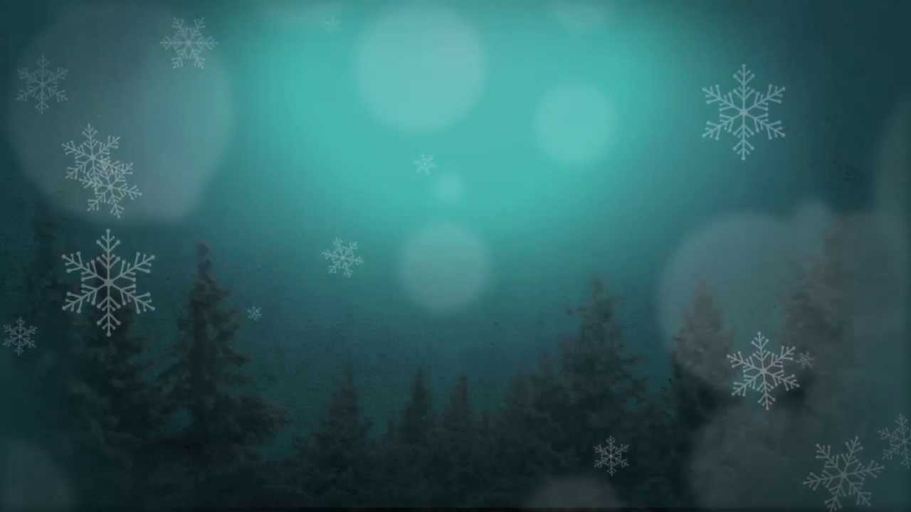 Winter Christmas Scene Moving Background Loop