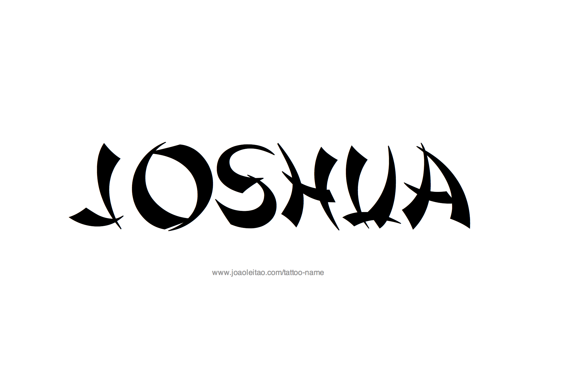 Joshua Name Tattoo design name joshua