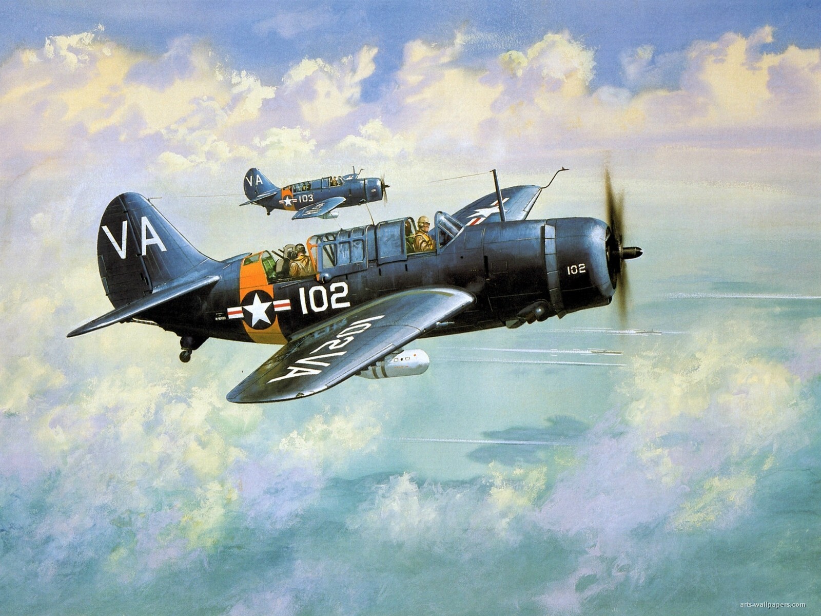 Patriotic War Aircraft Paintings Of World Planes