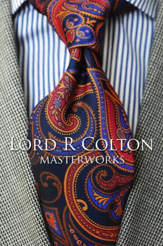 Lord R Colton Masterworks Tie Upsala Deep Sea Tapestry Silk Necktie