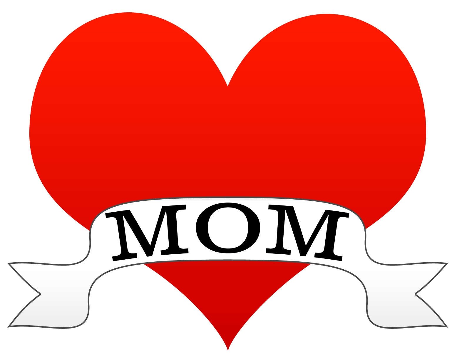The Word Mother Mom Tattoo Heart Png