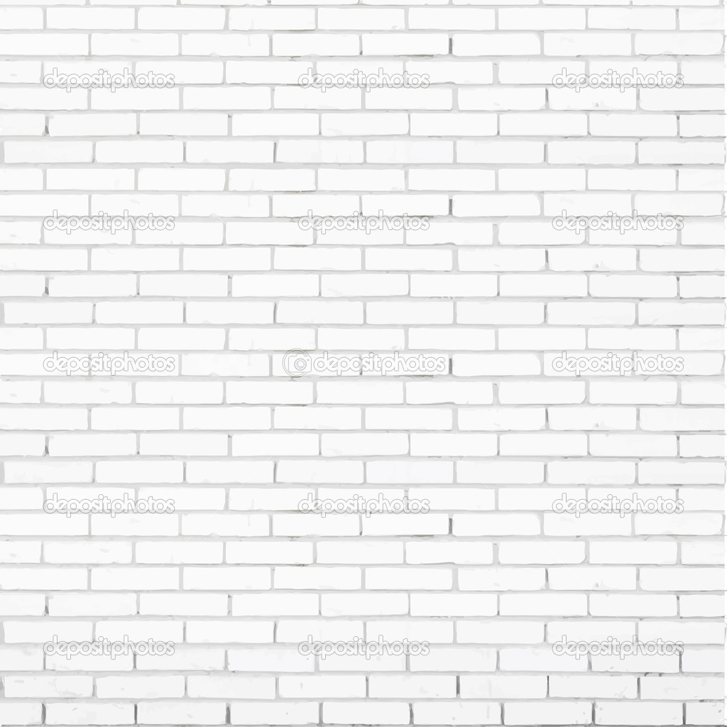 White Brick Textured Wallpaper Wall Vector