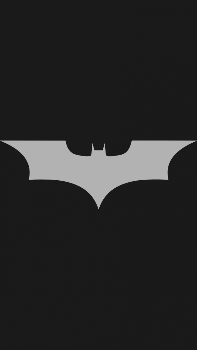 Minimalistic Batman Logo iPhone Wallpaper