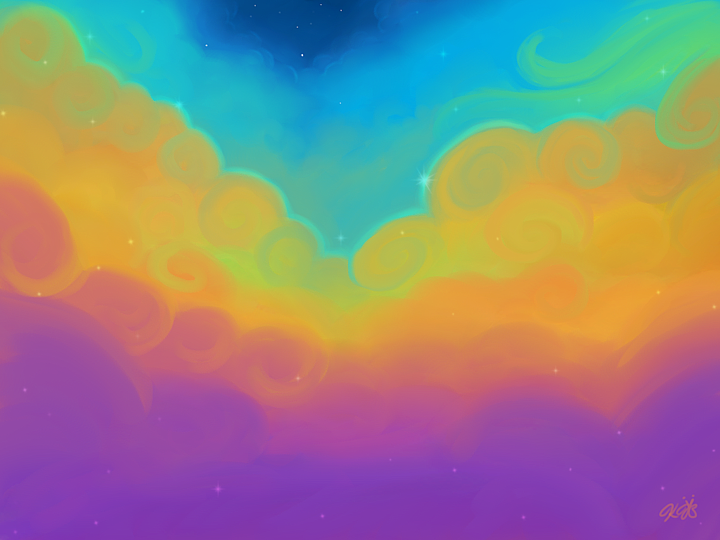 Rainbow Clouds Wallpaper by greendesire on deviantART