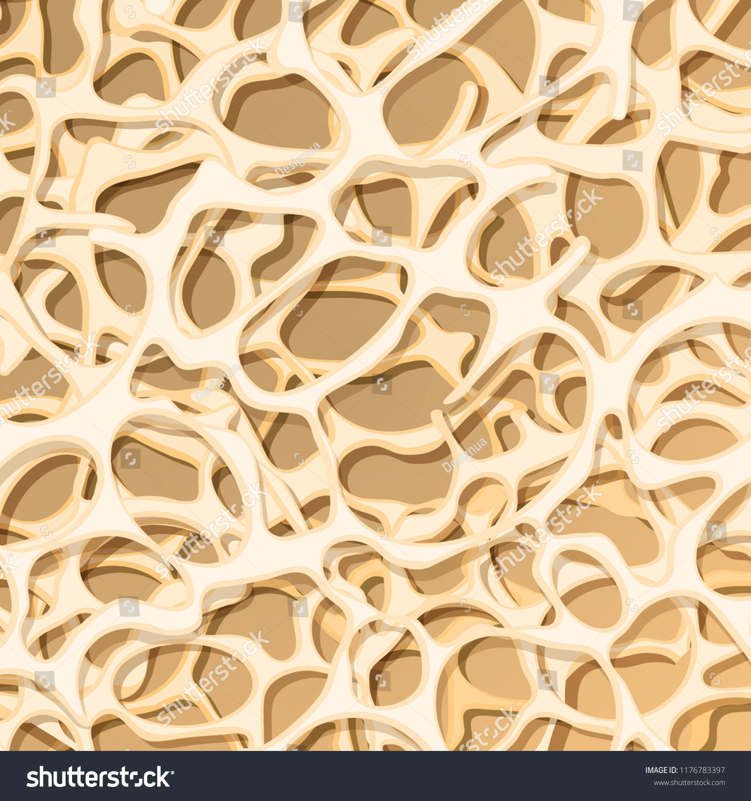 Bone Structure Osteoporosis Medical Background Illustration