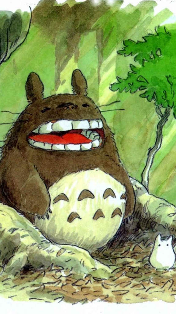 Hand Drawn Totoro Wallpaper iPhone