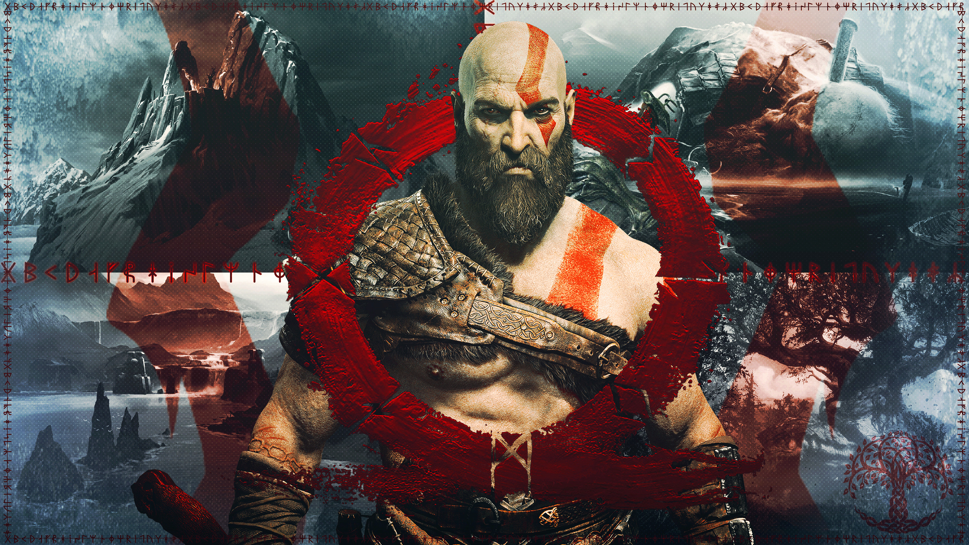 Kratos God Of War 4 Ps4 4K 26857 3840x2160