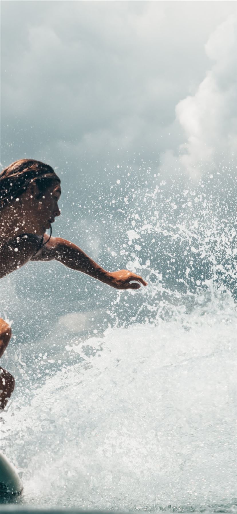 Man Surfing iPhone Wallpaper