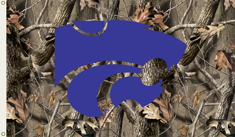 Kansas State Wildcats Camo Flag