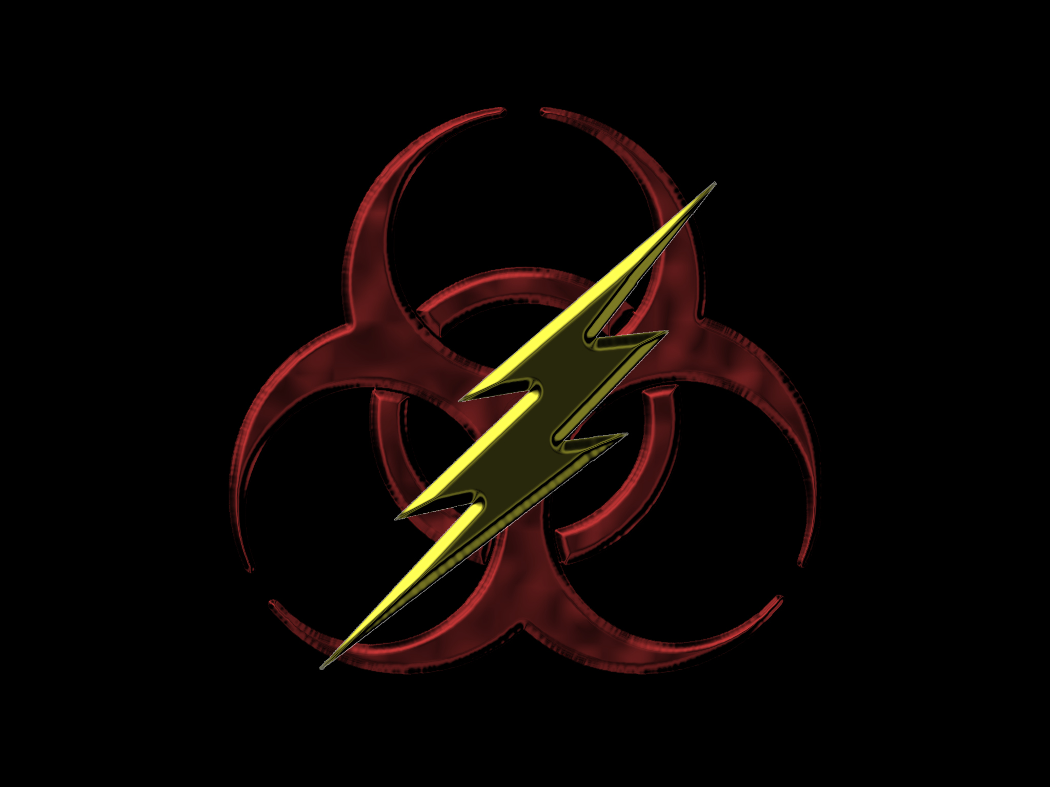 Cool Biohazard Symbols Flash Hybrid By