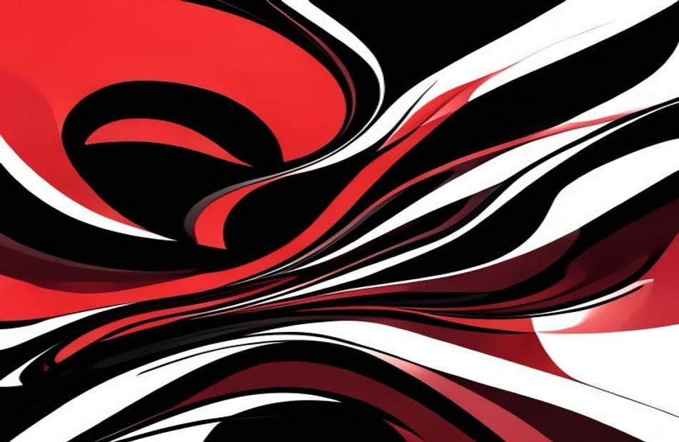 Red Black White Abstract Wallpaper