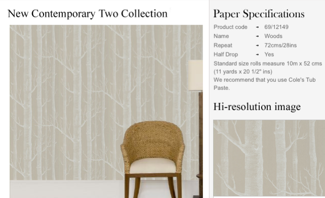 Woods By Cole And Sons Designer Wallcoverings