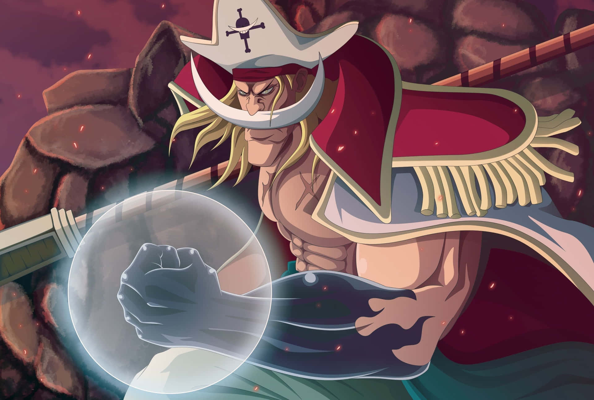 A Determined Pirate Ready For Battle Wallpaper