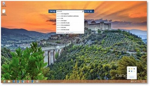 Version Of Bing Desktop For Windows Which Added A Stand Alone