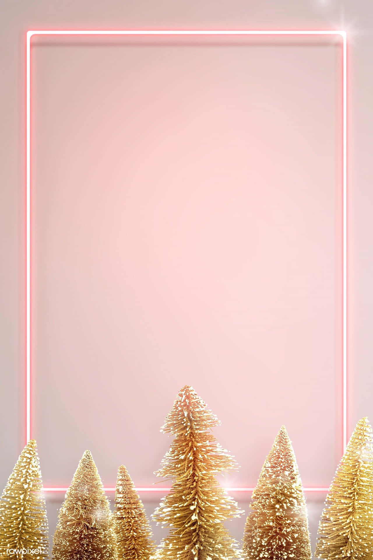 Rose Gold Christmas Wallpaper