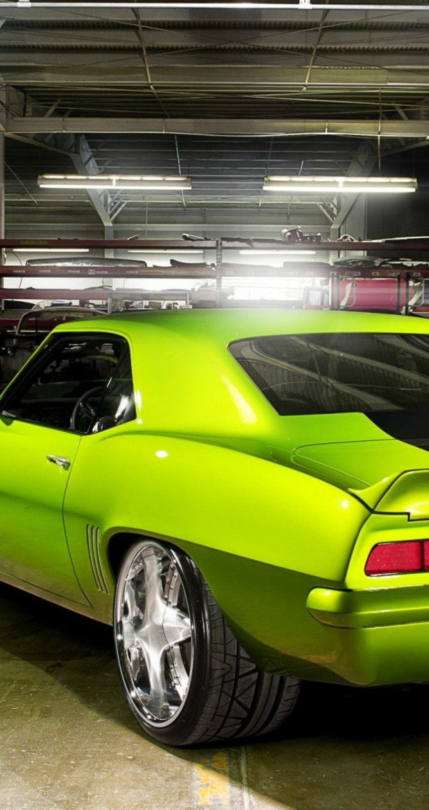 Green Chevrolet Coupe Old Car Wallpaper