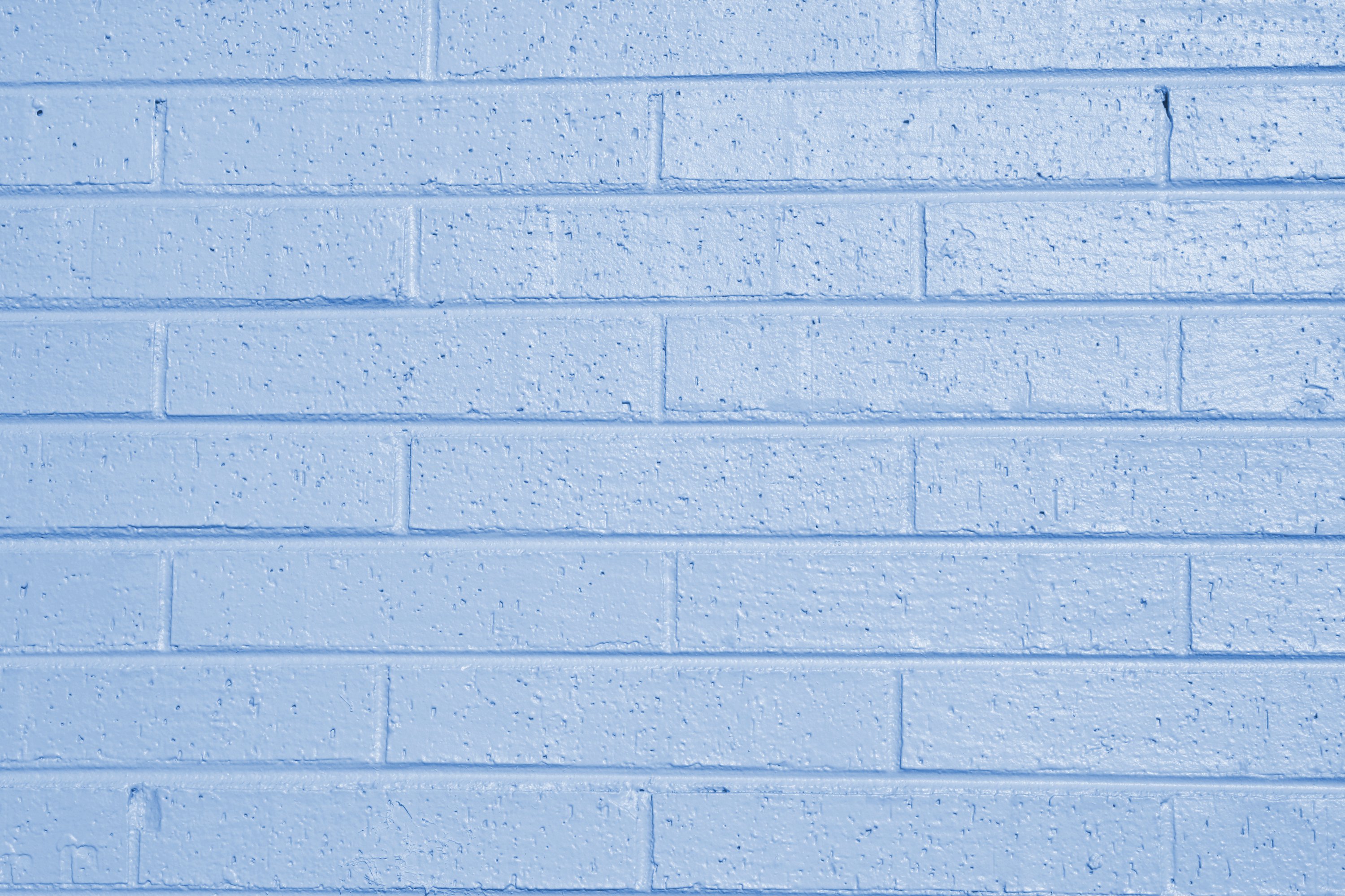 Baby Blue Painted Brick Wall Texture High Resolution Photo