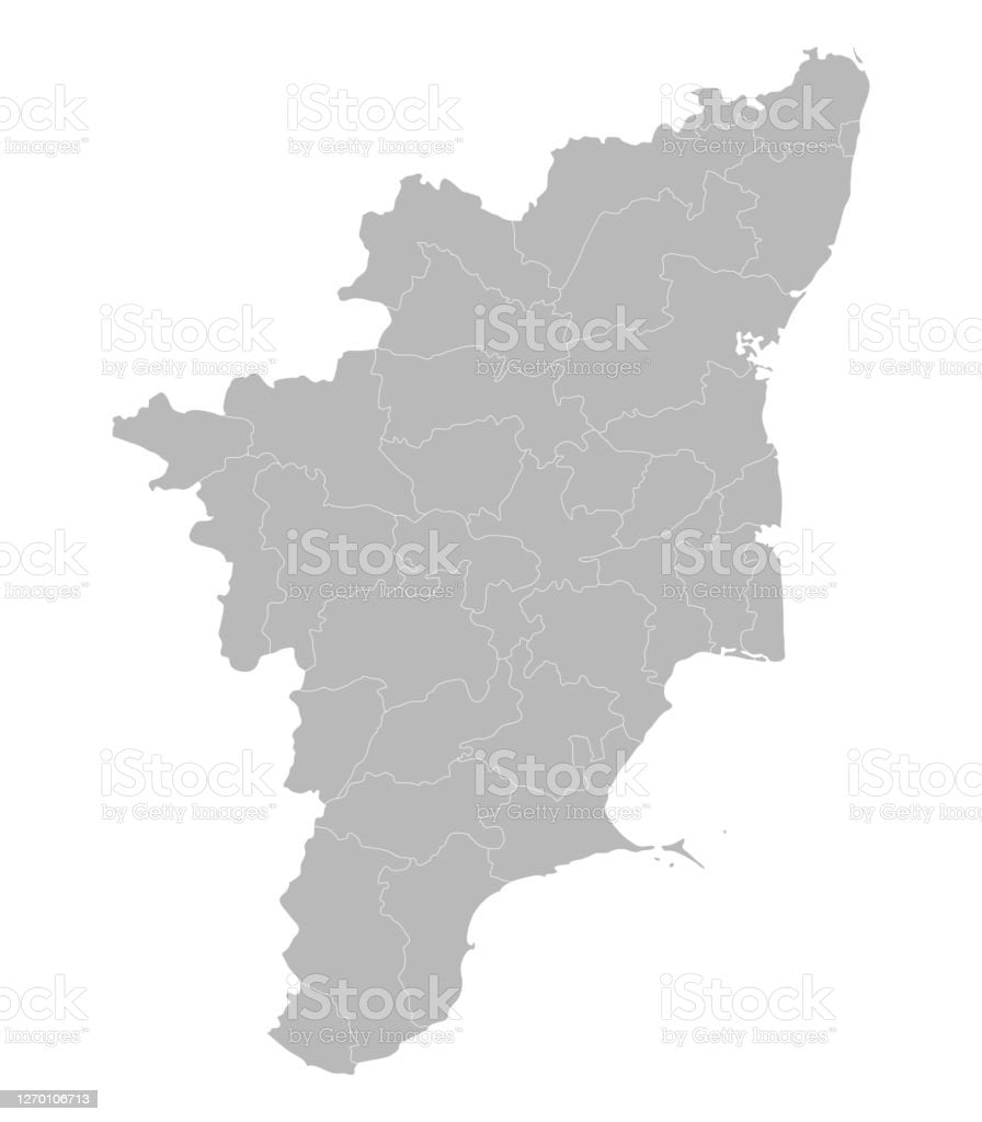 free-download-tamilnadu-district-map-indian-state-stock-illustration