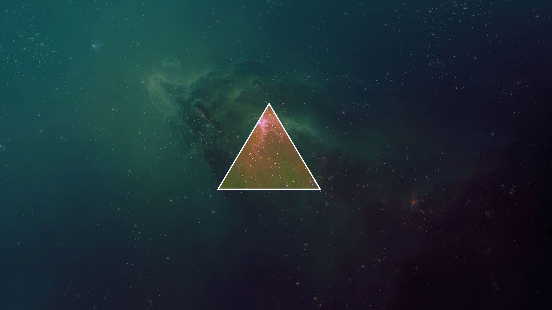 Triangle In Cosmos Wallpaper