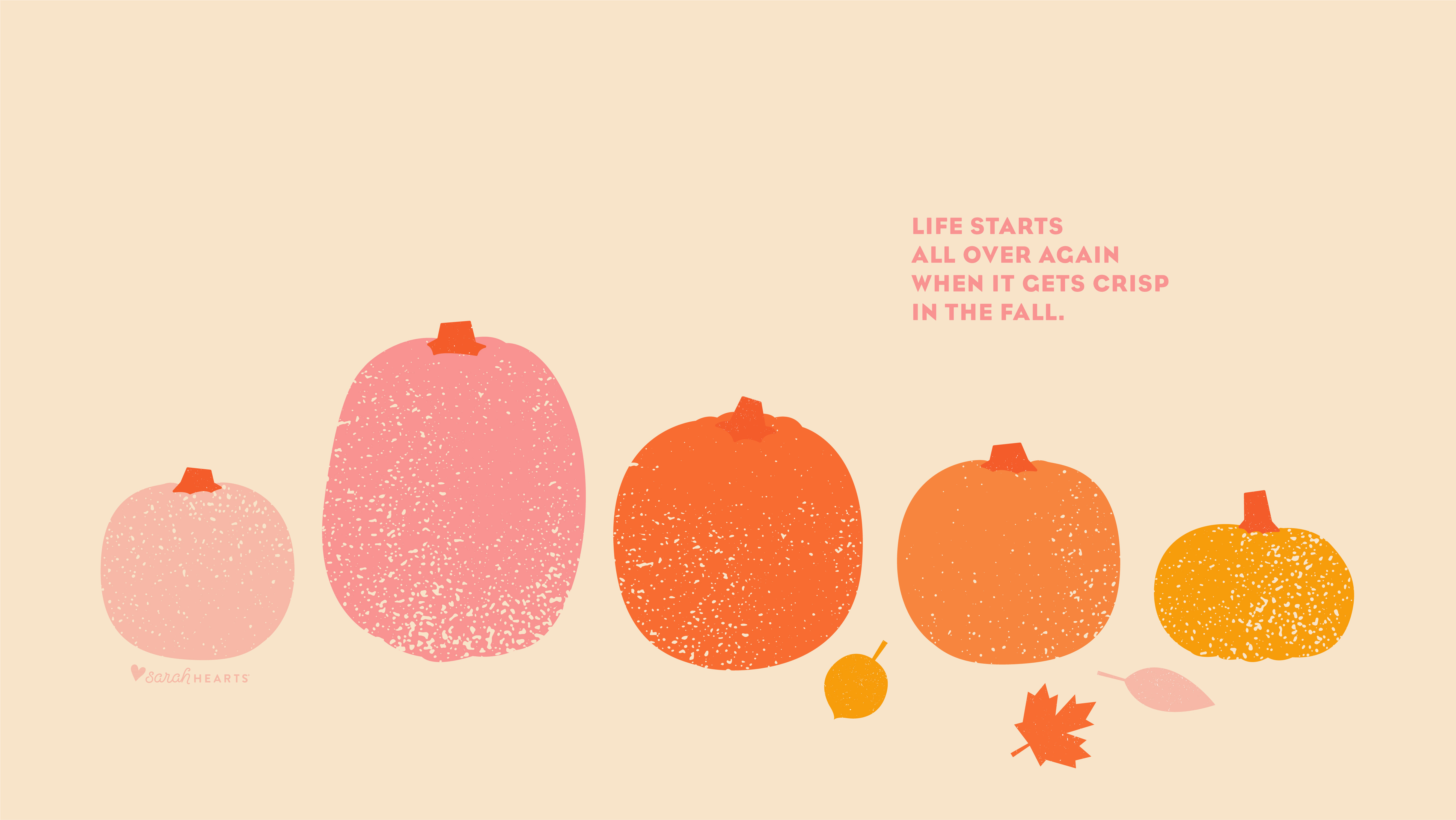 October Pumpkin Calendar Wallpaper