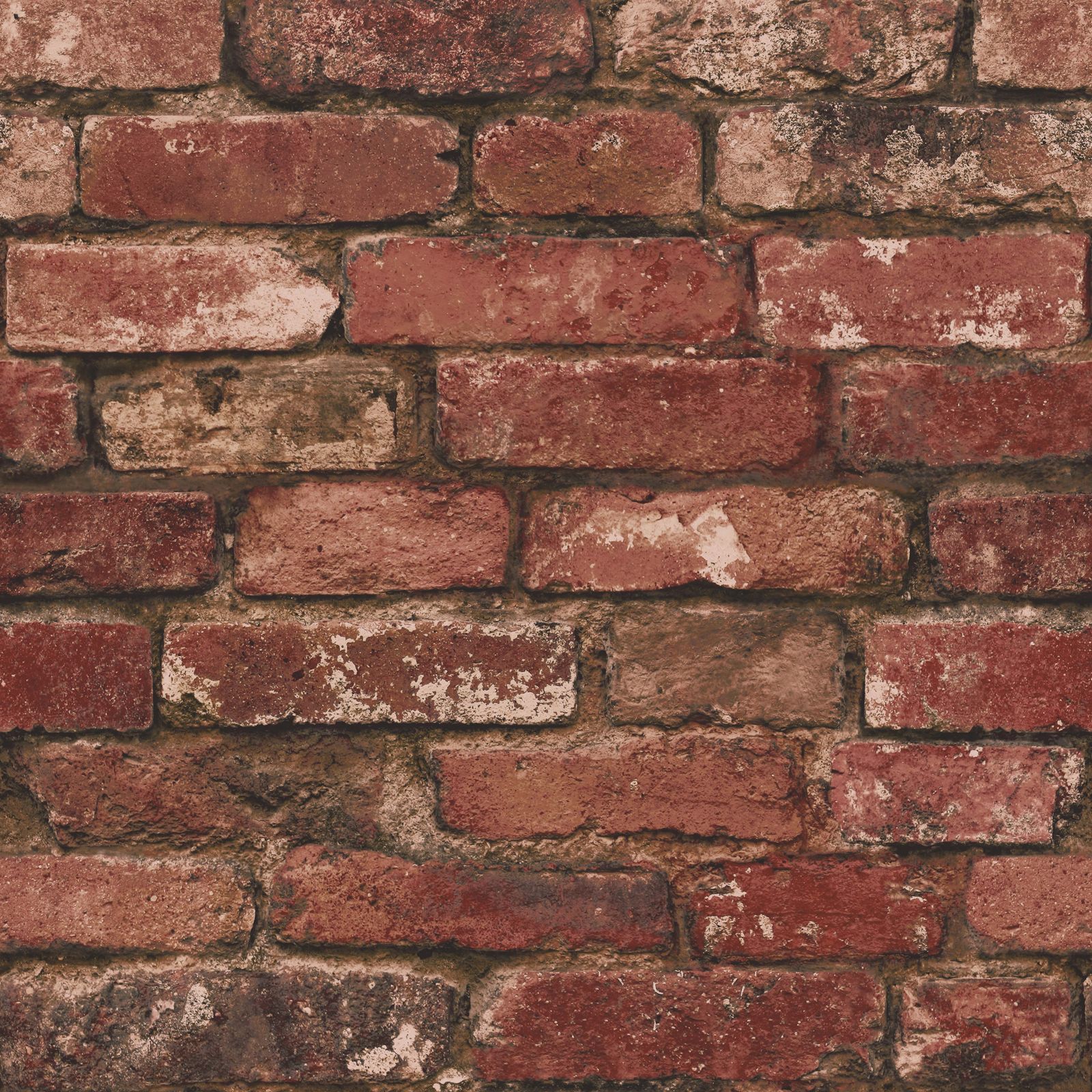 Details About Rustic Brick Effect Wallpaper 10m Red Fine Decor Fd31285