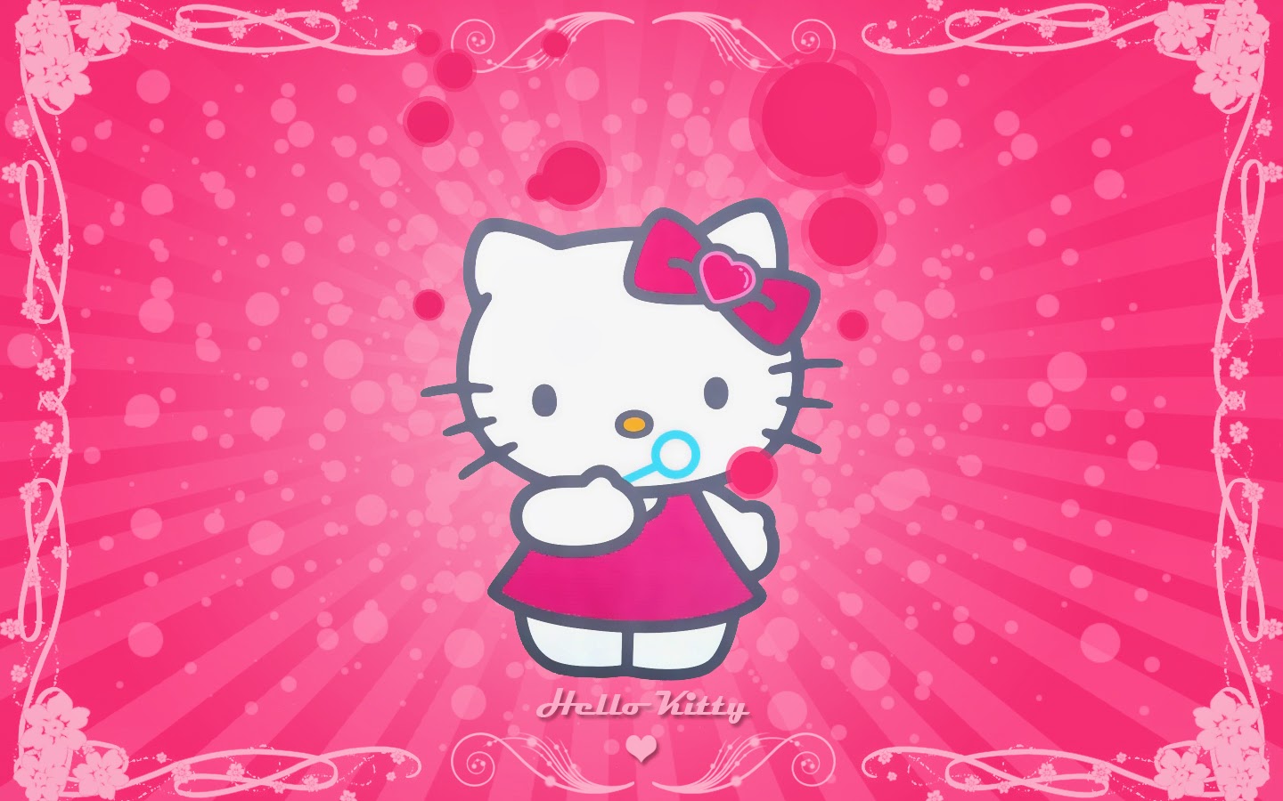 Hello Kitty Wallpaper Pink   Hello Kitty Wallpaper 1440x900